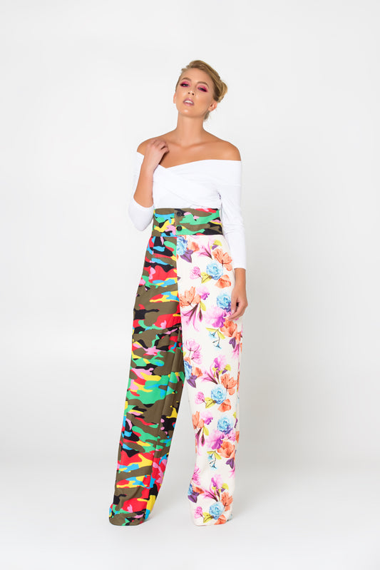 Tone Army Floral and Multi Floral Palazzo Pants